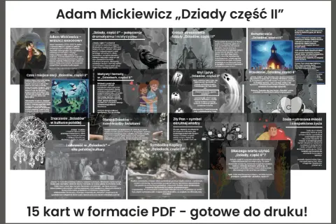 Adam Mickiewicz „Dziady część II" – połączenie dramatyzmu i mistycyzmu. Dziady znaczenie w kulturze polskiej.