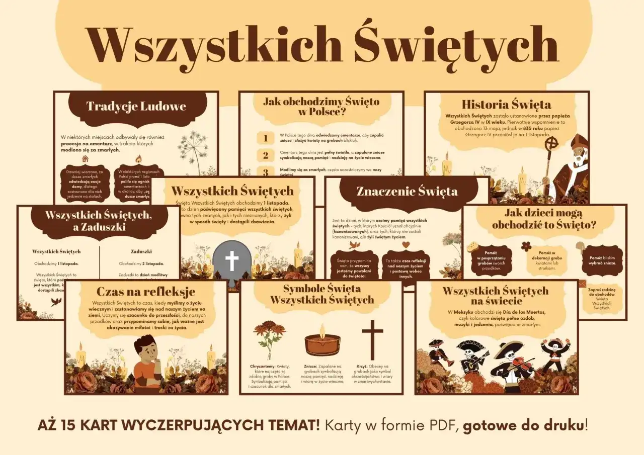 Wszystkich Świętych, kiedyś i dziś. Poznaj tradycje, symbole i znaczenie tego dnia.